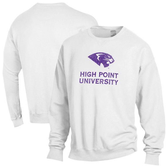 Men's ComfortWash  White High Point Panthers Fleece Sweatshirt