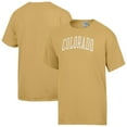 thumbnail image 1 of Men's-ComfortWash  Yellow Colorado Buffaloes Distressed Arch T-Shirt, 1 of 3