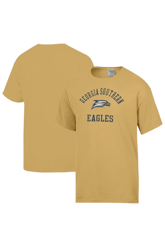 Men's ComfortWash  Yellow Georgia Southern Eagles Distressed T-Shirt