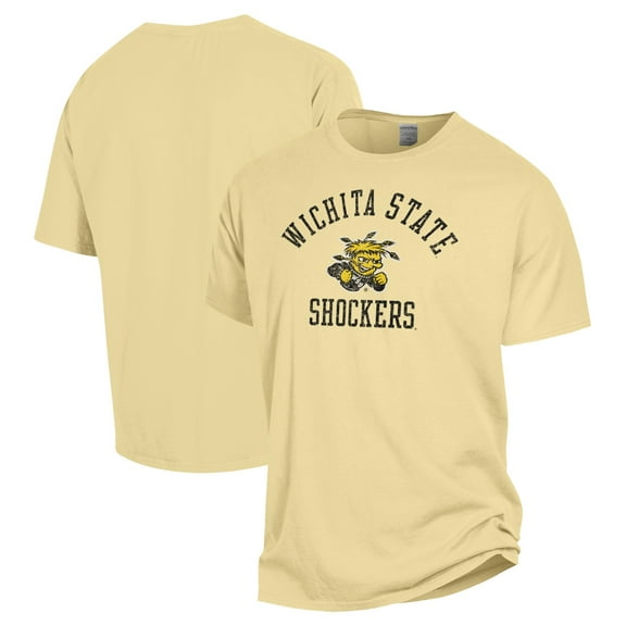 Men's ComfortWash Yellow Wichita State Shockers T-Shirt