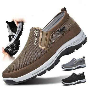 CNA.TROP Men's Slip on Casual Shoes Lightweight Breathable Anti-Slip Walking Shoes, Outdoor Hiking Shoes