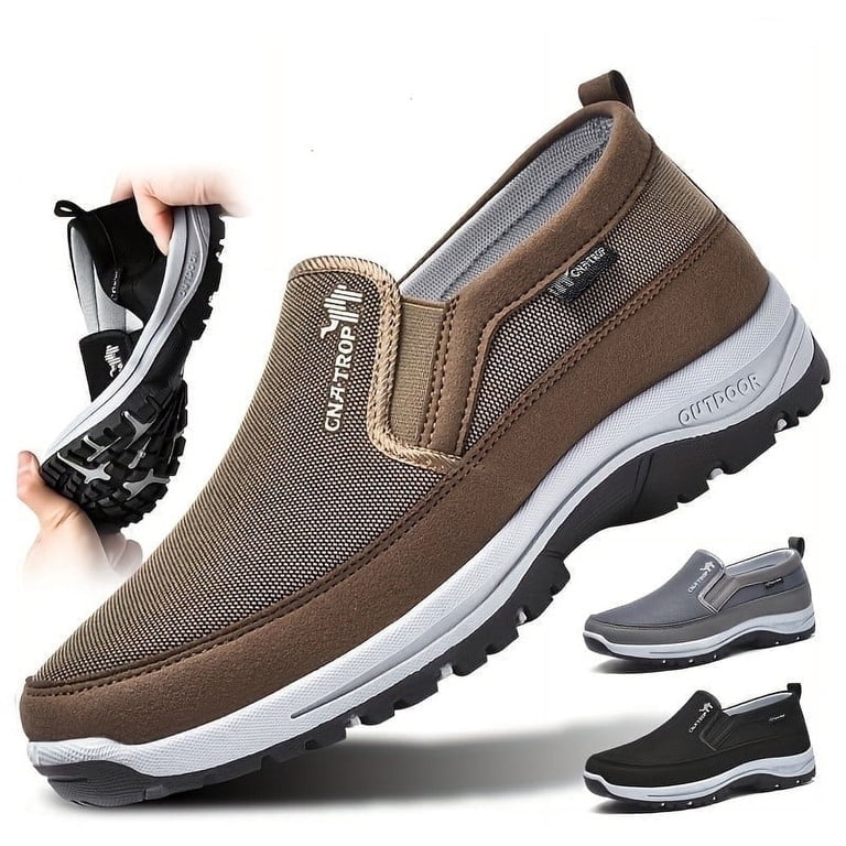 CNA-Trop Slip-on Comfort Shoes Black Men 44 Arch Support Walking Orthopedic‎ CNA.TROP Men main image 4