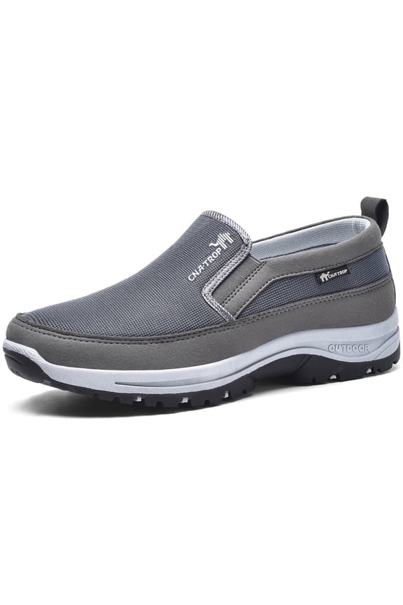 Men's Slip on Casual Shoes Lightweight Breathable Anti-Slip Walking Shoes, Outdoor Hiking Shoes