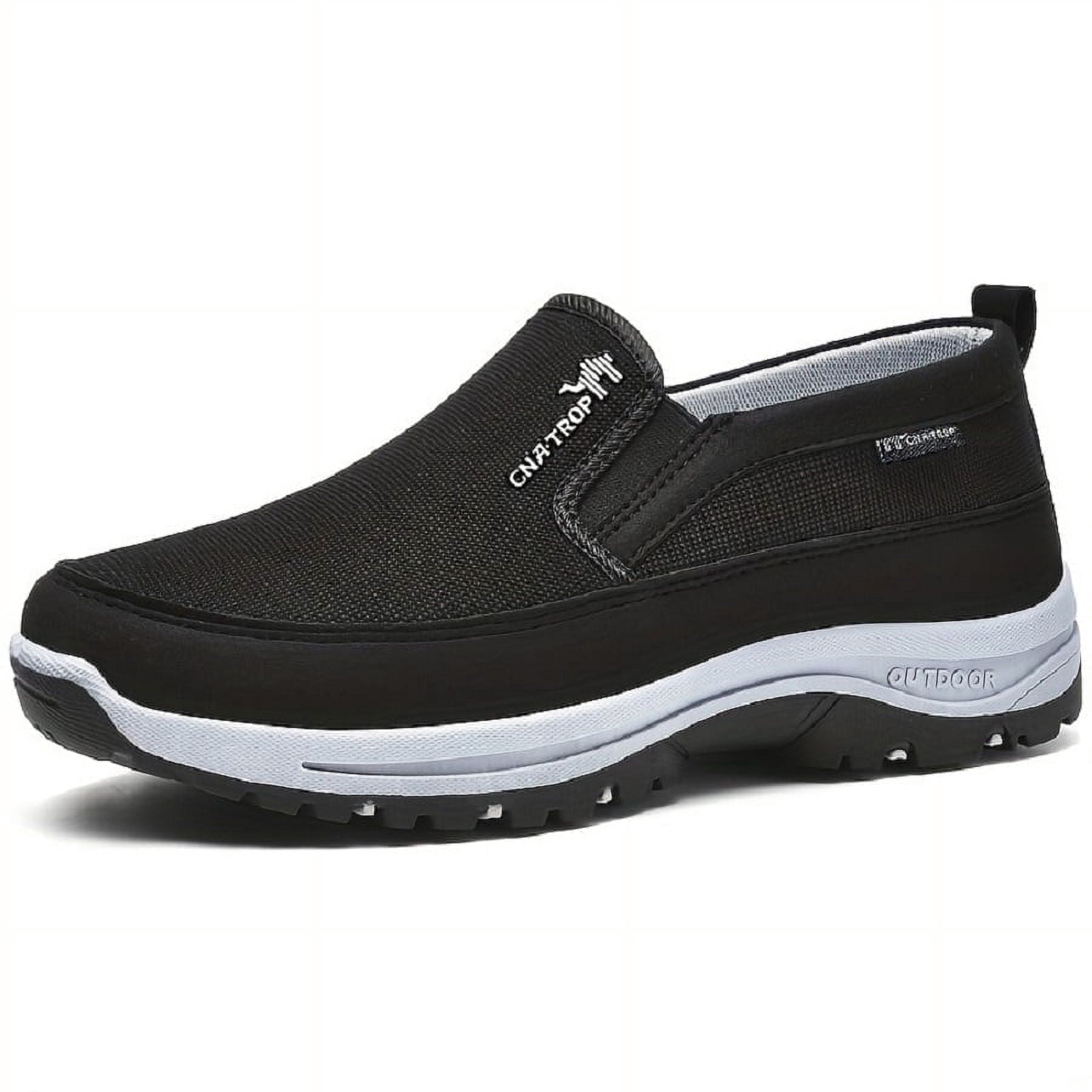 CNA.TROP Men's Slip on Casual Shoes Lightweight Breathable Anti-Slip Walking Shoes, Outdoor Hiking Shoes