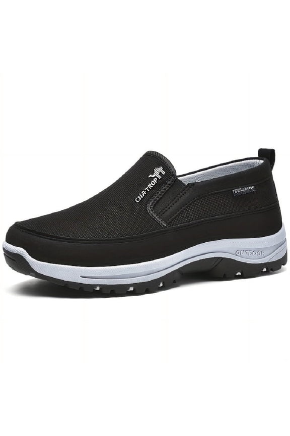 Men's Slip on Casual Shoes Lightweight Breathable Anti-Slip Walking Shoes, Outdoor Hiking Shoes