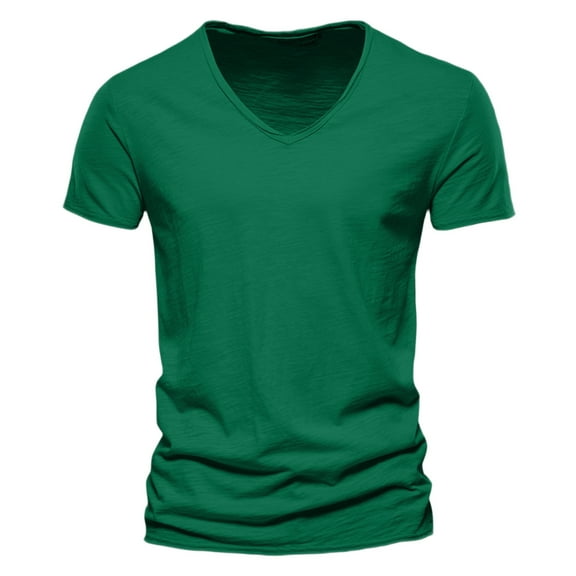 Stylish Men's V-Neck T-Shirt for Casual and Everyday Wear Soft and Comfortable Fit for Spring and Summer Versatile for Your Wardrobe
