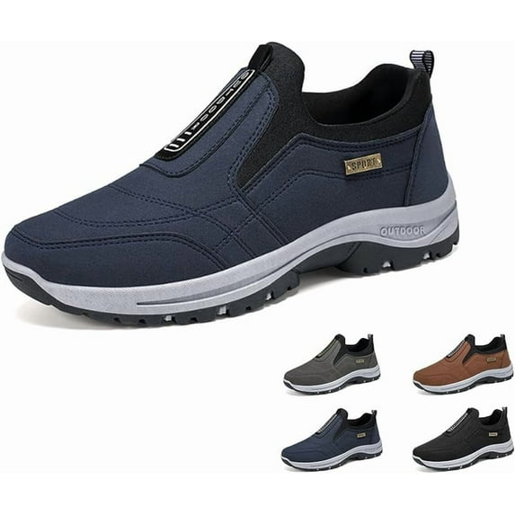 Men's Comfortable Waterproof Orthopedic Walking Shoes, Teresad Shoes Men, Breathable Walking Shoes for Men