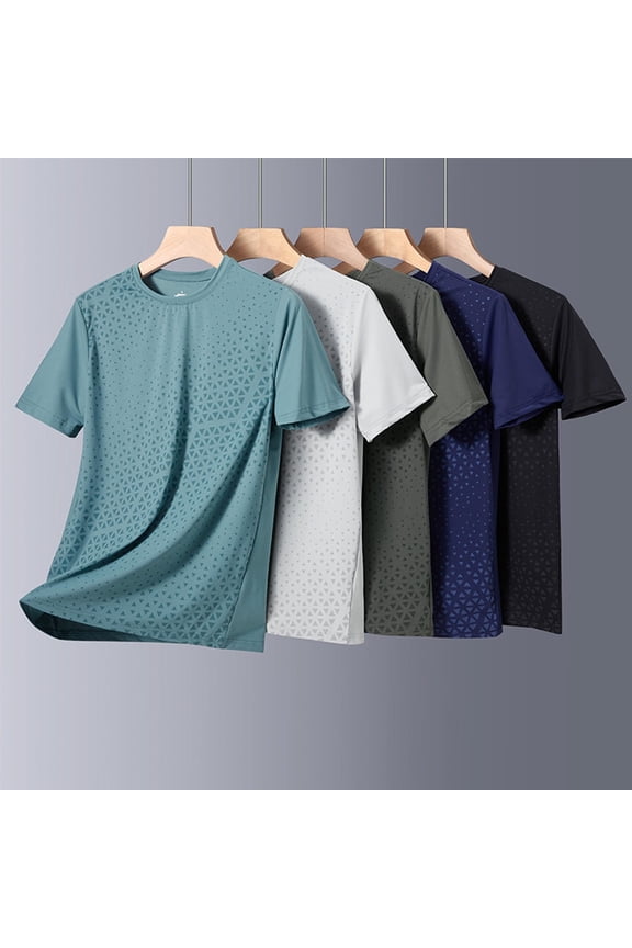 Men's Comfy Casual Short Sleeve Shirt Tops Tee Round Neck Regular Fit Daily Wear Loungewear Modern Fashion Essential | AESTIVO,Black 2XL