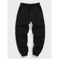 thumbnail image 1 of Men's Commuter Solid Color Casual Drawstring Waist Sweatpants, Up to Size XXL, 1 of 5