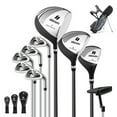 thumbnail image 1 of Costway Men's Complete Golf Clubs Package Set 10 Pieces Includes Alloy Driver Gray, 1 of 10