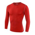 thumbnail image 1 of Men's Compression Base Layer Long Sleeve Athletic Top for Basketball Training Running Fitness Gym Workout Jacket, 1 of 2