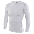 thumbnail image 1 of Men's Compression Base Layer Long Sleeve Athletic Top for Basketball Training Running Fitness Gym Workout Jacket, 1 of 2