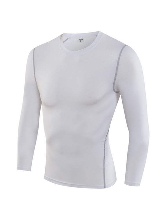 Men's Shapewear Compression Tights Long Sleeve Basketball Training Base Layer Running Fitness Jacket