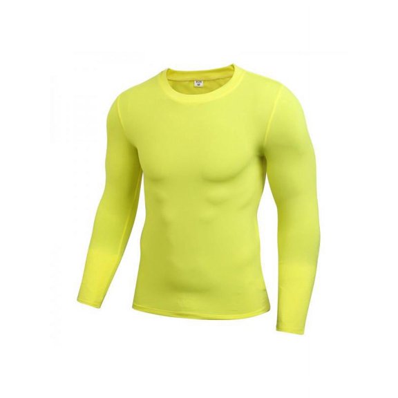 Men's Compression Baselayer Body Long Sleeve Shirt Sports Tops