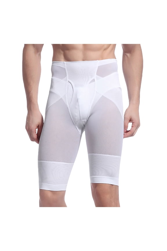 Men's Compression Gym Pants for Workout Waist Lift Leg Shaping Slim Fit Training Tights
