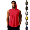 thumbnail image 1 of Men’s Compression Hooded Vest Quick Drying Breathable Yoga Running Training Top, 1 of 7
