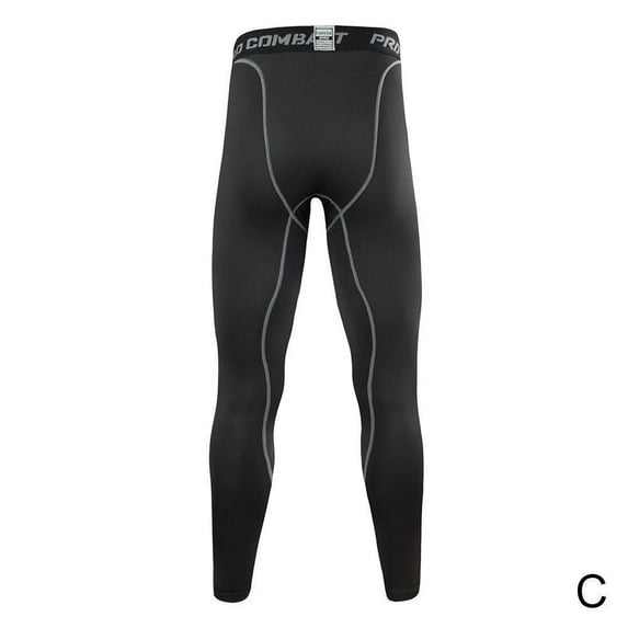 Men's Compression Leggings Pants Trousers Fitness Baskerball Joggingpant N7-AU-