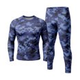 thumbnail image 1 of Men's Compression Long Sleeve Shirt and Leggings Set Running Gym Athletic Base Layer Workout, 1 of 7