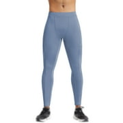 Men's Compression Pants, Athletic Sports Leggings with Pocket,Misty Blue,S