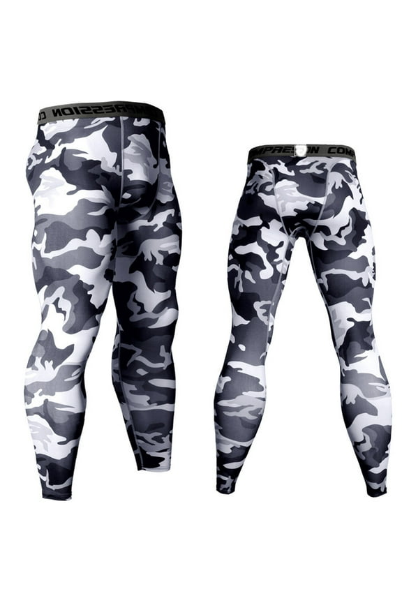 Men's Compression Pants,Athletic Sports Yoga Leggings & Running Tights,Base Layers Bottoms Cool Dry Long Pants