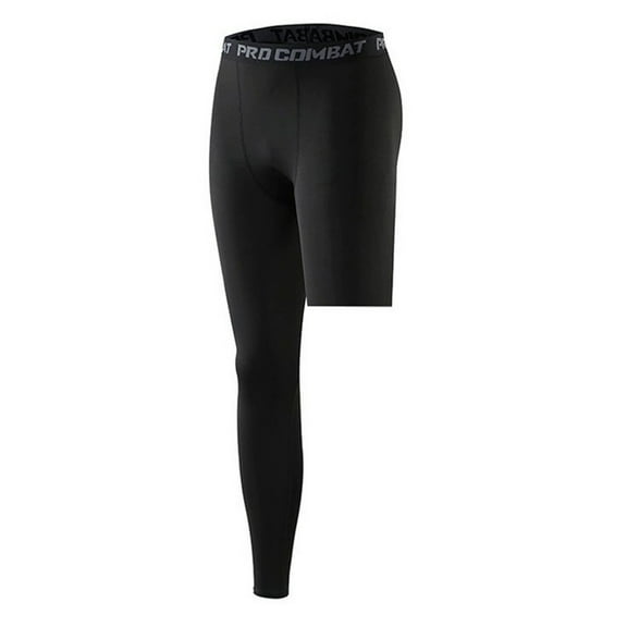 Men's Compression Pants Athletic Tight, Base Layer Bottoms for Running Workout (Black M)