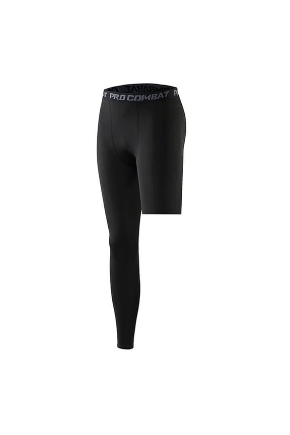 Men's Compression Pants Athletic Tight, Base Layer Bottoms for Running Workout (Black M)