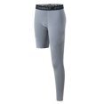 thumbnail image 1 of Men's Compression Pants Athletic Tight, Base Layer Bottoms for Running Workout (Grey-Left S), 1 of 4