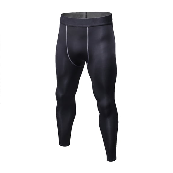 Men’s Compression Pants Quick Dry Tights Leggings Sports Baselayer Running Gym Workout Black