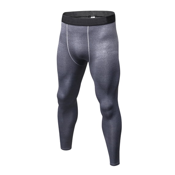 Men’s Compression Pants Quick Dry Tights Leggings Sports Baselayer Running Gym Workout Gray