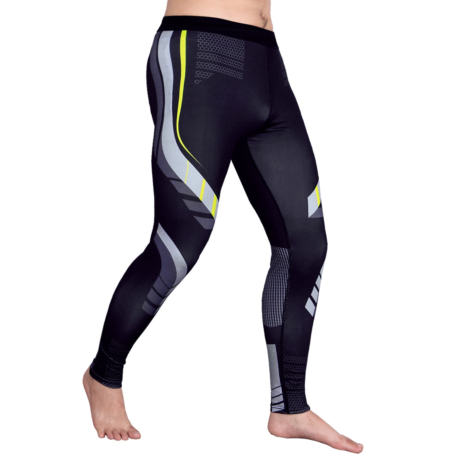 Men's Compression Pants Running Tights Workout Leggings, Cool Dry Technical  Sports Baselayer