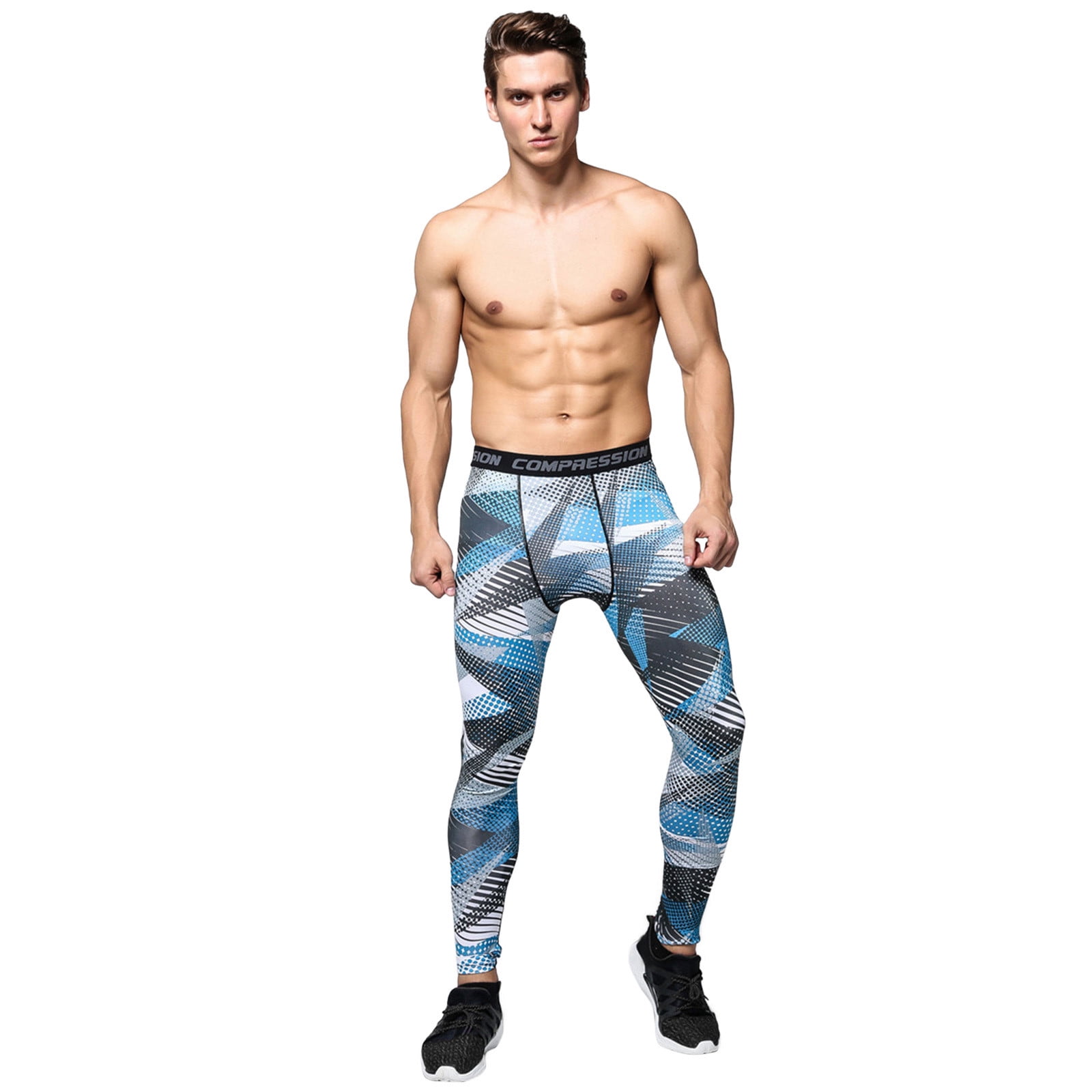 Men’s Compression Pants Tights Leggings Sports Baselayer Running ...