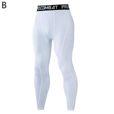 Men鈥檚 Compression Pants Tights Leggings Sports Baselayer Running Workout Yoga Cool Dry Z8Z7