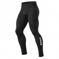 thumbnail image 1 of Alpinario Men's Compression Pants Quick Dry Athletic Tights for Running Training Baselayer, Black, XL, 1 of 9