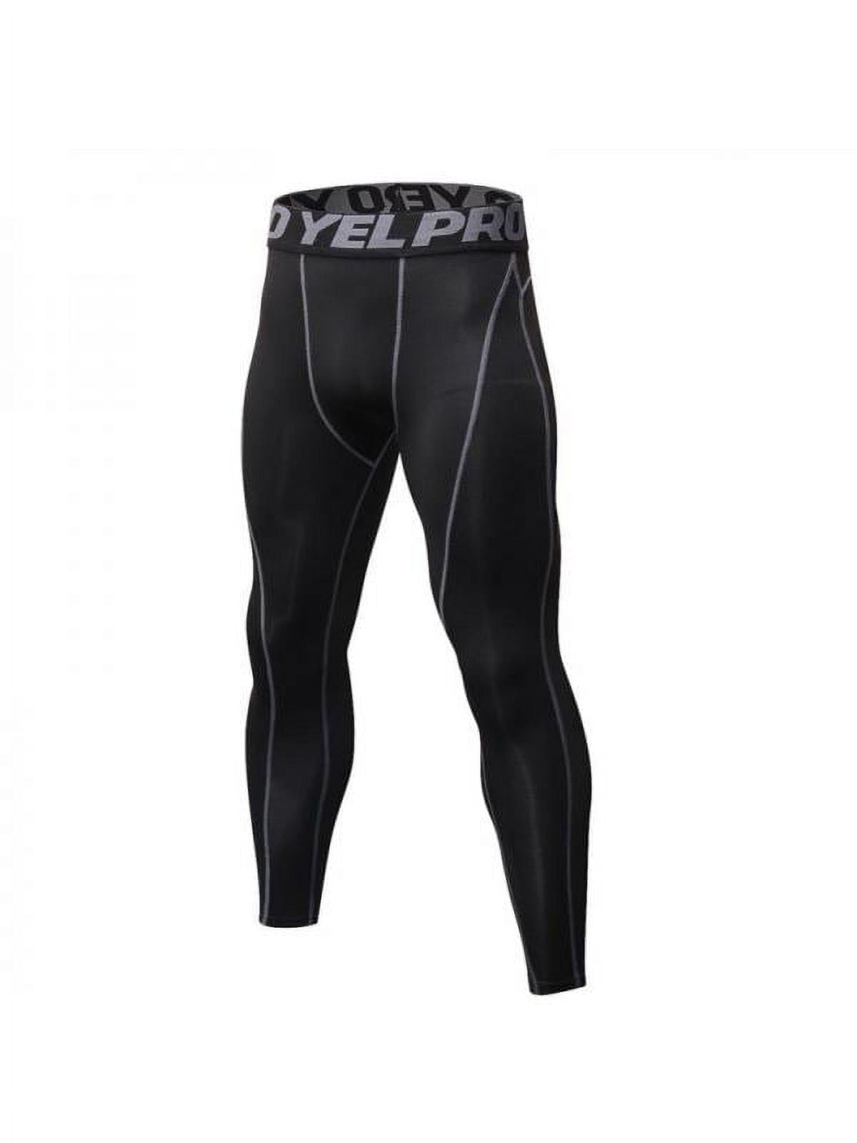 Men s Compression Pants Workout Leggings for Gym Basketball Cycling Yoga Hiking Quick drying Pants Athletic Base Layer Pants Thermal Underwear for Men Gray L Walmart
