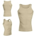 thumbnail image 1 of Men's Compression Shaper Tank Top with Double-Layer Abdomen Support - Slimming Workout Shirt for Calorie Burning & Body Sculpting (80% Polyester + 20% Spandex), 1 of 6