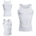 thumbnail image 1 of Men's Compression Shaper Tank Top with Double-Layer Abdomen Support - Slimming Workout Shirt for Calorie Burning & Body Sculpting (80% Polyester + 20% Spandex), 1 of 5