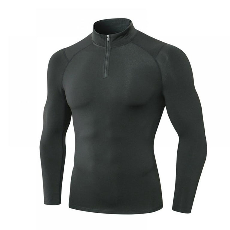 Men's Compression Shirt- Autumn Winter Plus Fleece High Elastic