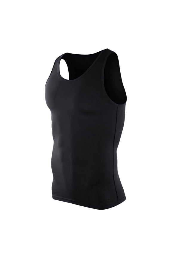 Men's Compression Shirt, Compression Tank Top for Men, Slim Shapewear | Men's Shapewear Compression Tank Top for Tummy Control, Chest Support, Gym Training, Running and Everyday Wear