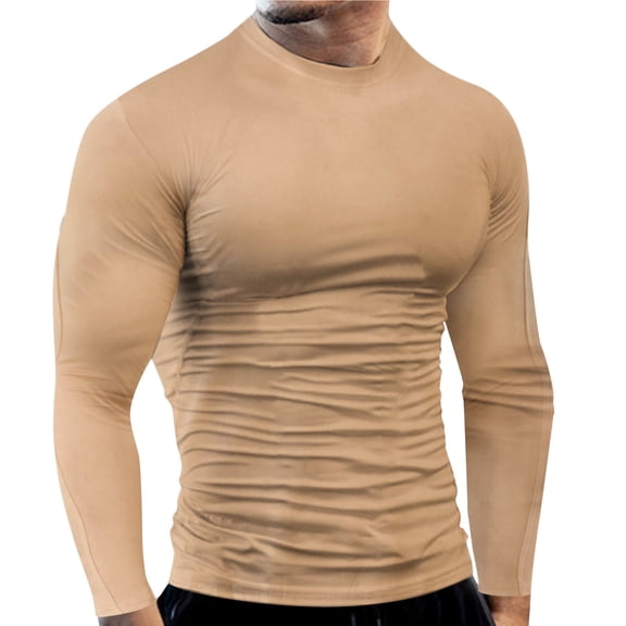 Men's Compression Shirts Long Sleeve Athletic Workout Tops Gym Undershirts Active Sports Baselayers