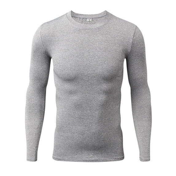 Men's Compression Shirts Long Sleeve Base-Layer Quick Dry Workout T Shirts Sports Running Tops