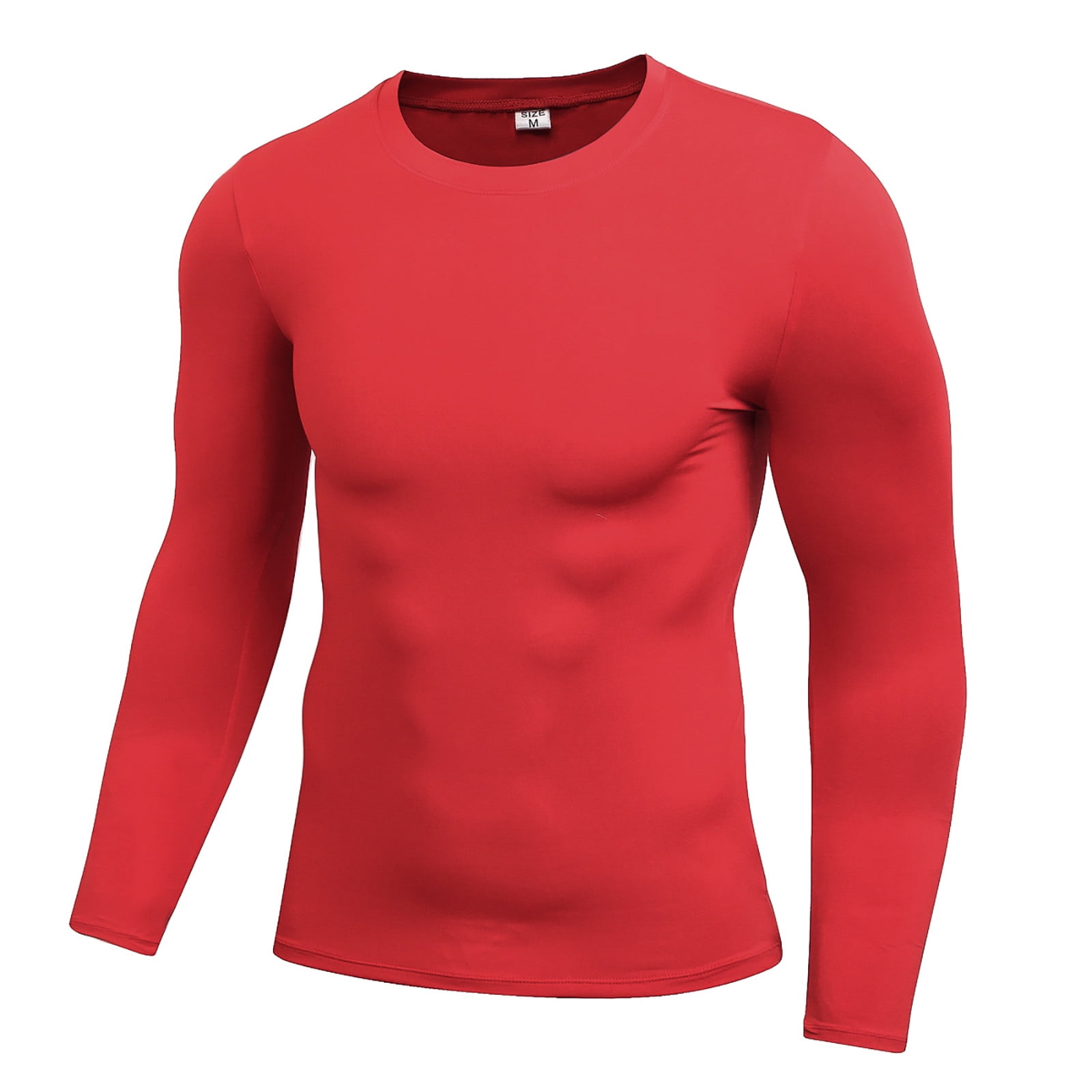 Men's Compression Shirts Long Sleeve Base-Layer Quick Dry Workout T ...