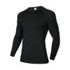 thumbnail image 1 of Men's Compression Shirts Long Sleeve Workout Gym T-Shirt Running Top Fleece Warm Sports Baselayer Undershirts (XXL, Black), 1 of 6