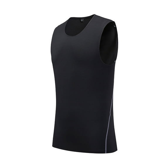 Men's Compression Shirts Sleeveless Vest Athletic Compression Tops Cool Dry Workout T Shirt Compression Calf Sleeves Men Pack