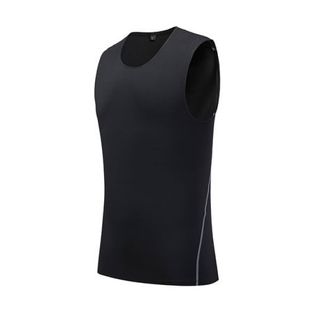 Men's Compression Shirts Sleeveless Vest Athletic Compression Tops Cool Dry Workout T Shirt
