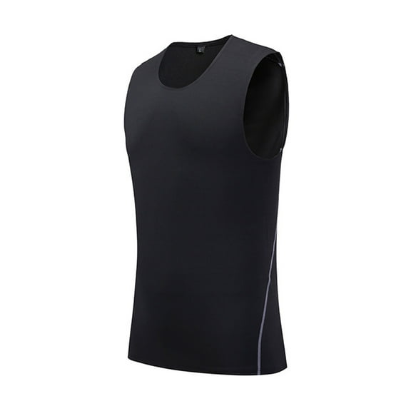 Men's Compression Shirts Sleeveless Vest Athletic Compression Tops Cool Dry Workout T Shirt