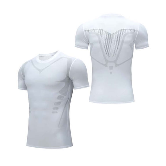 Men's Compression Short Sleeve Shirt for Running and Workouts - Moisture Wicking, Quick Dry, Breathable Athletic Top