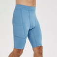 thumbnail image 1 of Men’s Compression Shorts Casual Sports Underwear Athletic Workout Running Tights Light Blue L, 1 of 4
