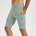 thumbnail image 1 of Men’s Compression Shorts Casual Sports Underwear Athletic Workout Running Tights, XXXL, Light Green, 1 of 7