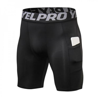 Men's Compression Shorts Cool Dry Athletic Workout Running Gym Spandex Baselayer Boxer Briefs Tights for Biking Basketball Sports Underwear Shorts