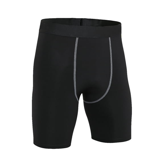 Men's Compression Shorts Quick Dry Moisture Wicking– 5" Performance Athletic Shorts for Workouts Sports Running Spandex Underwear Size M-3XL Black grey
